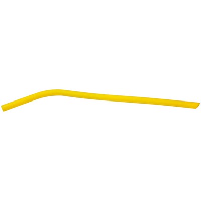 10" Yellow Small Silicone Straw