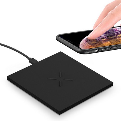 10W Square Ultra-Thin Fast Wireless Charging Pad