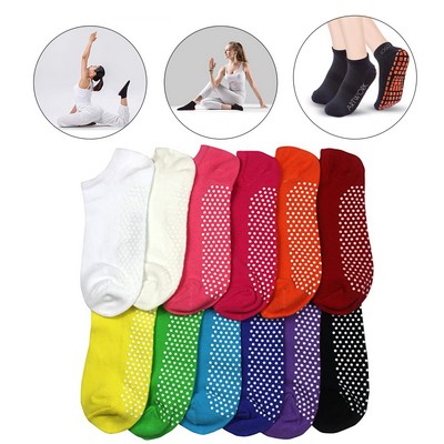 Women Non Slip Yoga Socks With Grips