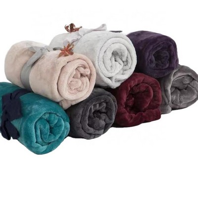 100% Polyester Super Soft Flannel Throw Blanket