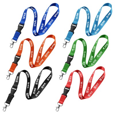 3/4" Sublimation Lanyard