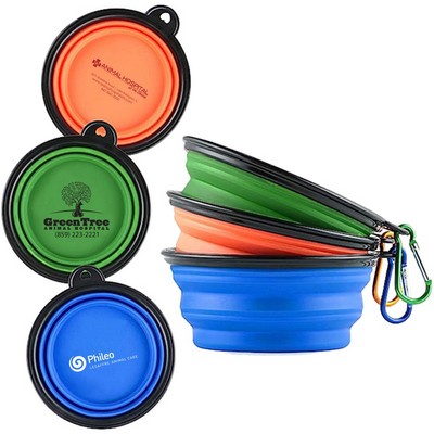 Small Collapsible Silicone Dog Bowl