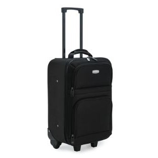 Traveler's Choice® Meander 19" Soft Side Carryon Suitcase (Black)