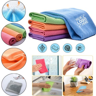 Fish Scale Microfiber Cleaning Cloth