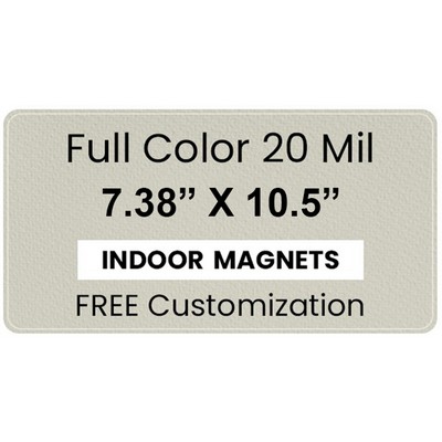 Magnets - 7.38x10.5 Round Corners - 20 Mil - 4 Color Process