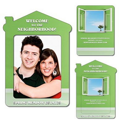 Magnet - House Shape Picture Frame (Approx. 4.3x6) - 30 Mil - Outdoor Safe