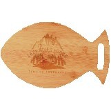 Bamboo Fish Shaped Cutting Board (14"x9")