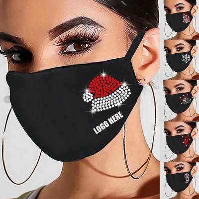 Hotfix Rhinestone Bling Reusable Mask