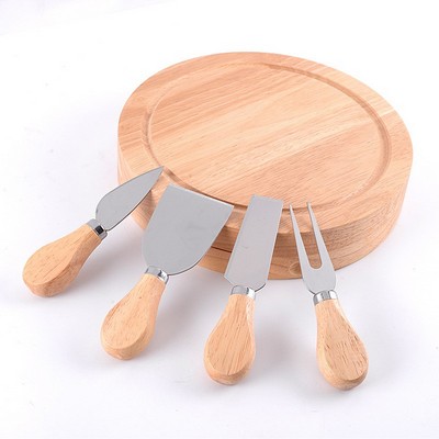 Round Cheese Board Set