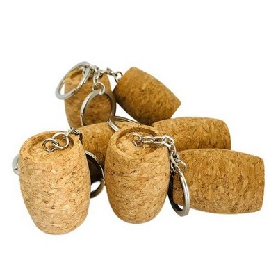 Barrel Cork Keychain