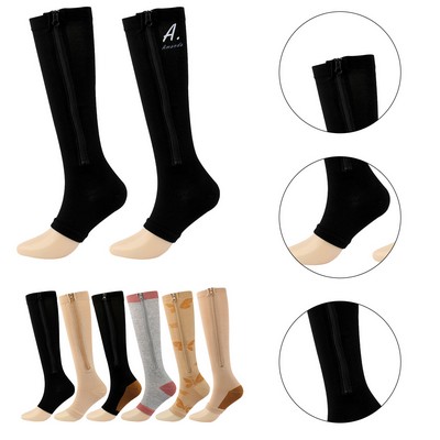 Zipper Compression Socks