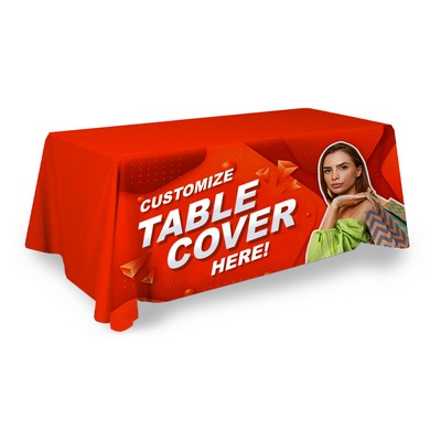 Custom Table Cover - Front Panel - Digital - Poly Poplin