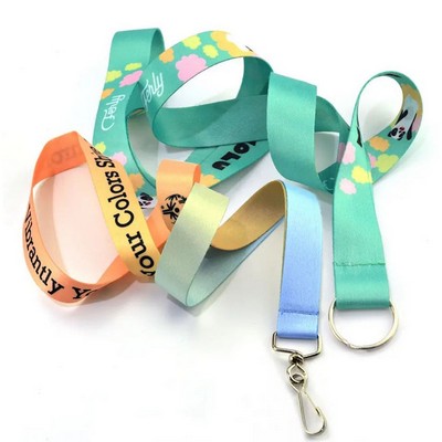 1/2 Full Color Polyester Lanyard