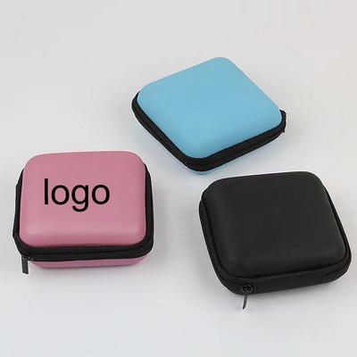 Portable Square Headphone Case