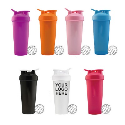 22 Oz. Protein Shaker Bottle With Mixing Ball