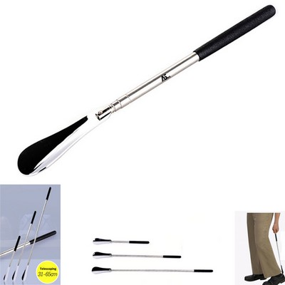 Telescoping Stainless Steel Shoe Horns