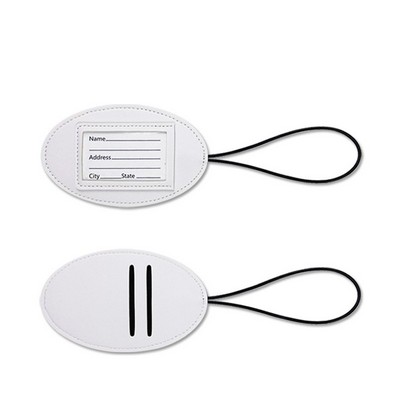 PU Leather Stretch String Luggage Tag