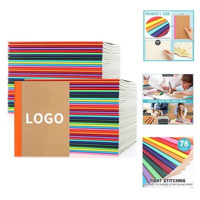 A5 Kraft Notebooks Lined Composition Notebook Journals