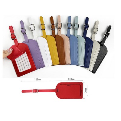 PU Leather Travel Luggage Tags