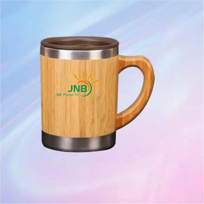 Double-Wall Bamboo Mug