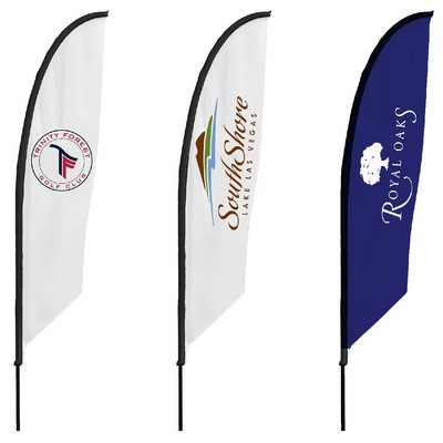 18' Single-Sided Feather Angle Flag