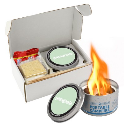 S'mores Pack w/ Endless Summer® Portable Campfire w/ Tony's Chocolonely w/ Custom lid label