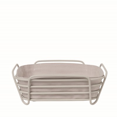 blomus Delara Large Moonbeam White Wire Serving Basket