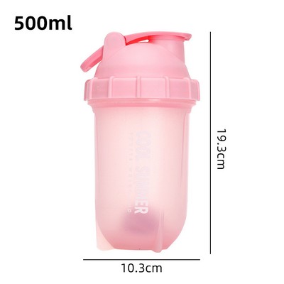 Summer Outdoor 16oz Shaking Bottle Portable Sports Shaker