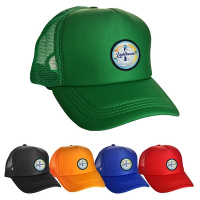 Colorful Foam Embroidered Emblem Trucker Hat