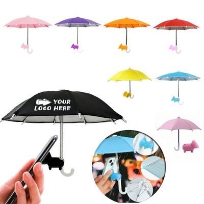 Mini Sun Shade Toy Phone Umbrella