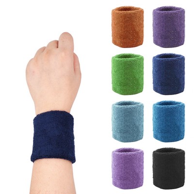 MOQ 100pcs Sweat-absorbent Sports Wristbands