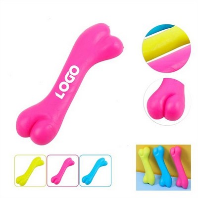 Rubber Bone Shape Pet Toy