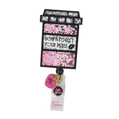 koi - Betsey Johnson - Retractable Cord With Snap Badge Holder Badge Reel