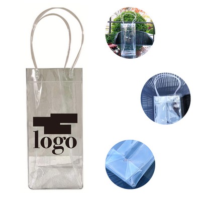 Clear Pvc Collapsible Wine Bag