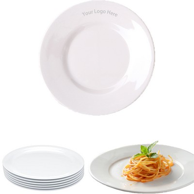 White Melamine Plates