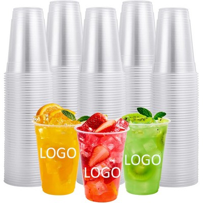 16 Oz. 100% BPA-FREE Clear PTE Disposable Plastic Crystal Drinking Party Cup