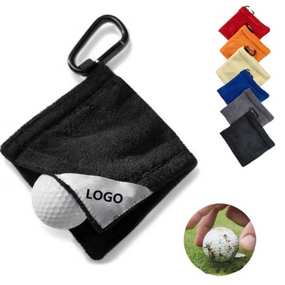 Golf Ball Towel With Dry And Wet Technology