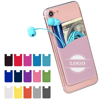 Silicone Smart Phone Wallet Stick On