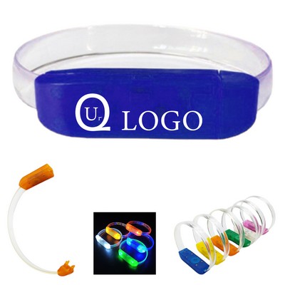 Led Button Constantly Lit Flashing Bracelet