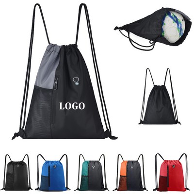 Drawstring Backpack Sports Gym Bag