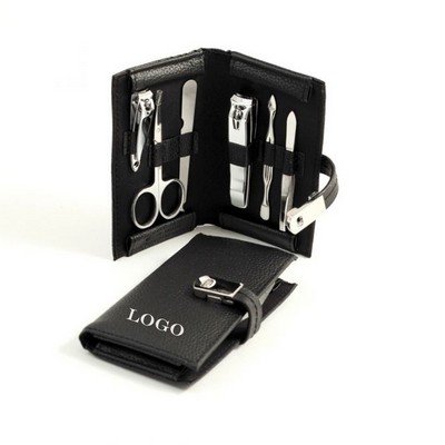 Supreme 6 Piece Genuine Leather Manicure Set.