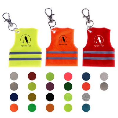 Reflective Vest Design Keychain