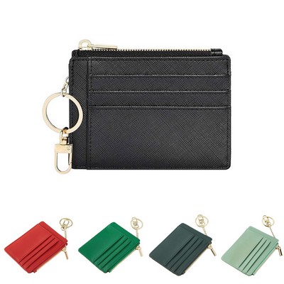 Women's Credit Card Holder Wallet with Keychain