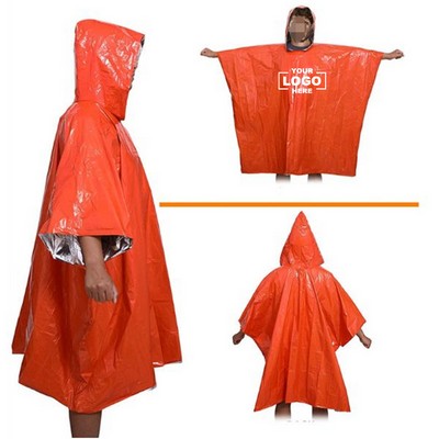 Waterproof Emergency Rain Poncho for Adults