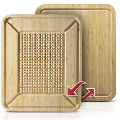 Bamboo Cutting Boards for Kitchen with Juice Groove