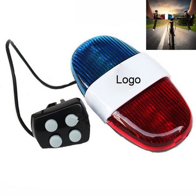 6 LED Bike Horn with 4 Sound Modes