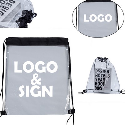 Clear Pvc Drawstring Bag