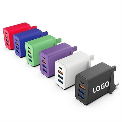 Fast Charging 3-Port USB Phone Charger Adapter