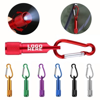 Mini LED Flashlight With Carabiner