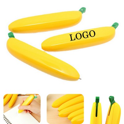 Plastic Banana Shaped Ballpoint Pen